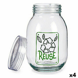 Vivalto S3626043 - Boîte Reuse Transparent 1,8 L verre (4 Unités)