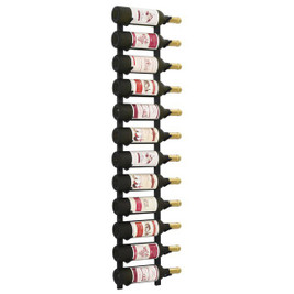 vidaXL 297750 - Wall Mounted Wine Rack for 12 Bottles Iron