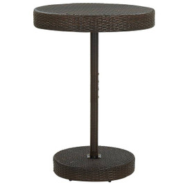 vidaXL 3004670 - Table de jardin Marron 75,5x106 cm Résine tressée