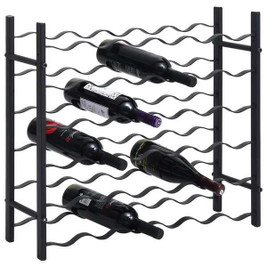 vidaXL 3006343 - Wine Rack for 36 Bottles Iron