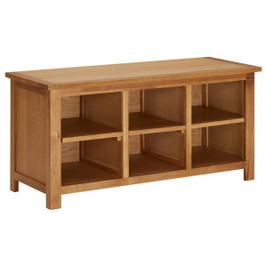 vidaXL 3002841 - Étagère à chaussures 90x37x45 cm Bois de chêne solide