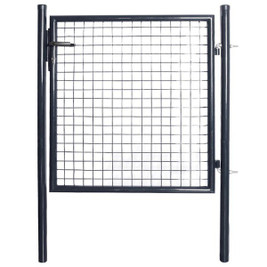 vidaXL 295933 - Mesh Garden Gate Galvanised Steel 85.5x100 cm
