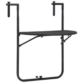 vidaXL 3000163 - Hanging Balcony Table 60x64x83.5 cm Plastic Rattan Look