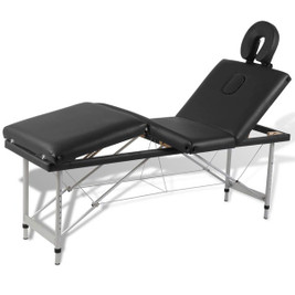 vidaXL 298478 - Foldable Massage Table 4 Zones with Aluminium Frame