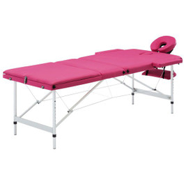 vidaXL 3002422 - Foldable Massage Table 3 Zones Aluminium