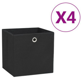 vidaXL 3004572 - Storage Boxes 4 pcs Non-woven Fabric 28x28x28 cm