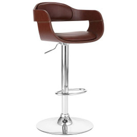 vidaXL 3002103 - Tabouret de bar Marron Similicuir