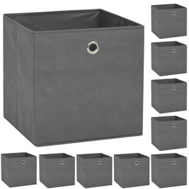 vidaXL 295598 - Storage Boxes 10 pcs Non-woven Fabric 32x32x32 cm
