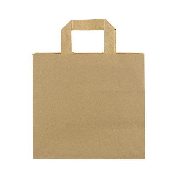 Claps 17404 - Natuurlijke Papieren Tas met Versterkte Handvatten