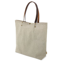 Claps 17521 - Duurzame Canvas Tas met Kunstleren Handvatten