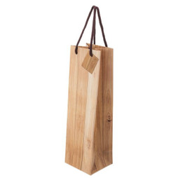 Claps 17524 - Wood Effect Single Bottle Carrier