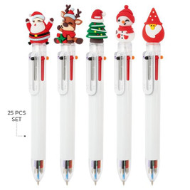 Claps 23082 - Festive Multicolor Ballpoint Pen Set