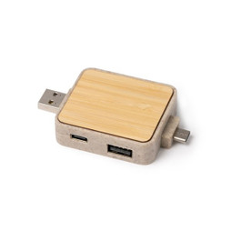 Claps 26685 - Eco-Friendly Wheat Fiber USB Hub