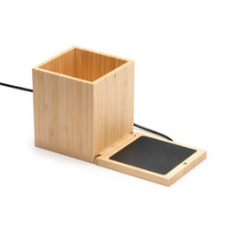 Claps 26688 - Eco-Friendly Bamboo Pen Holder with Mug Warmer