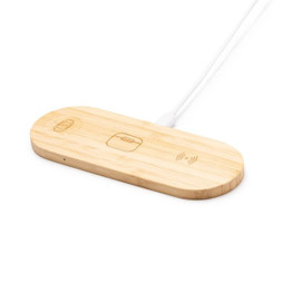 Claps 26691 - Eco-Friendly Bamboo Wireless Charging Station 3-in-1