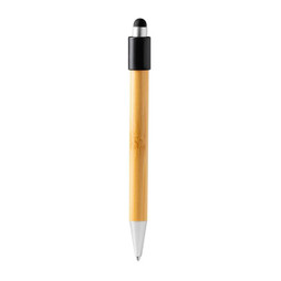 Claps 40352 - Bamboo Ballpoint Pen with Stylus and Stress Spinner