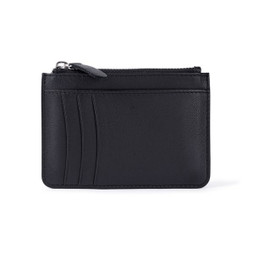 Claps 41170 - Leather Card and Coin Holder with Zip Pocket