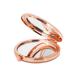 Claps 42100 - Chrome Finish Compact Handbag Mirror with Magnification