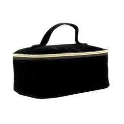 Claps 43305 - Elegant Velvet Beauty Case with Handle