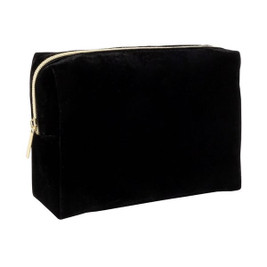 Claps 43306 - Velvet Clutch with Zip Closure