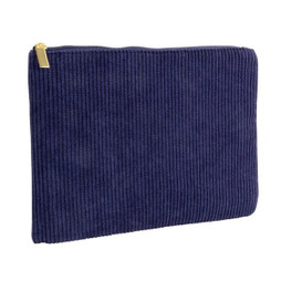 Claps 43310 - Ribbed Velvet Clutch with Coordinated Zip