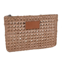 Claps 43327 - Customizable Raffia Clutch Bag