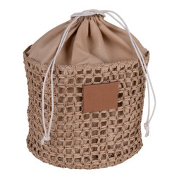 Claps 43328 - Chic Raffia Drawstring Pouch Bag