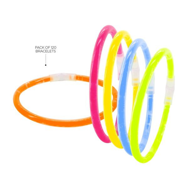 Claps 52290 - Colorful Glow Bracelets Party Pack