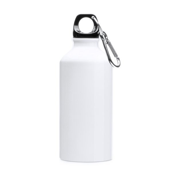 Claps 52328 - White Sublimation Bottle with Carabiner Clip