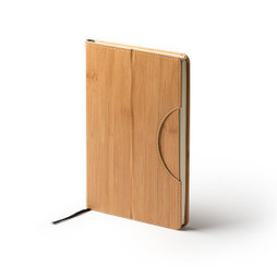 Claps 62081 - Bamboo Notebook with Mobile Stand