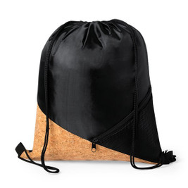 Claps 64249 - Trendy Drawstring Backpack with Cork Accents
