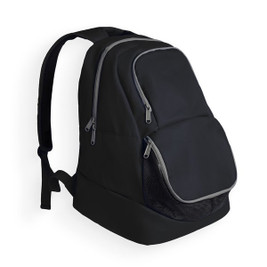 Claps 64295 - Sportlicher Rucksack mit Schuhfach und Reißverschlüssen