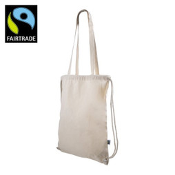 Claps 64309 - Borsa Spesa Cotone Equo Solidale con Lacci
