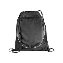 Claps 64341 - Drawstring Backpack with Front Mesh Zipper Pocket