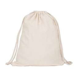 Claps 65043 - Natural Cotton Drawstring Backpack