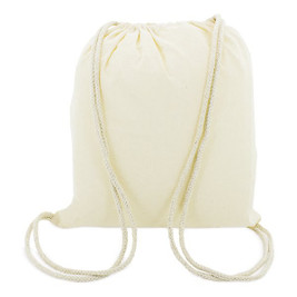 Claps 65100 - Natural Cotton Drawstring Backpack