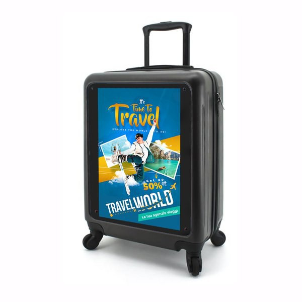Claps 66115 - Four-Wheeled Trolley with Customizable Front Panel