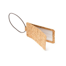 Claps 69029 - Eco-Friendly Cork Luggage Tag with Card Insert