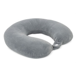 Claps 69043 - Velvet Comfort Travel Pillow with Snap Closure