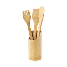 Claps 70063 - Eco-Friendly Bamboo Utensil Trio