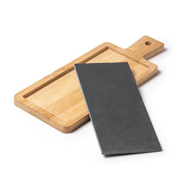 Claps 70077 - Eco-Friendly Bamboo and Slate Cutting Board