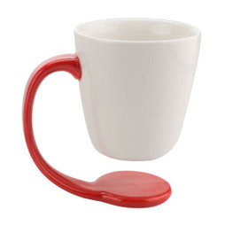 Claps 74150 - Ceramic Hanging Mug with Artistic Handle