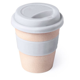 Claps 74175 - Eco-Friendly Bamboo Fiber Cup with Silicone Lid