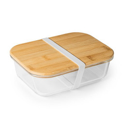 Claps 74204 - Eco-Friendly Glass Lunch Box with Bamboo Lid