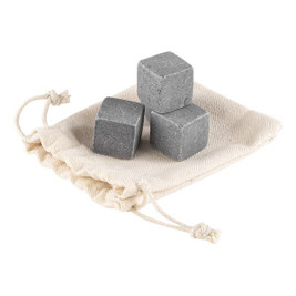 Claps 74262 - Eco-Friendly Marble Ice Cubes with Cotton Pouch
