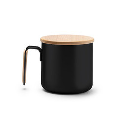 Claps 74296 - Eco-Friendly Bamboo Handle Stainless Cup