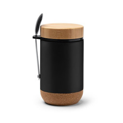 Claps 74298 - Versatile Stainless Steel Thermos with Bamboo Lid