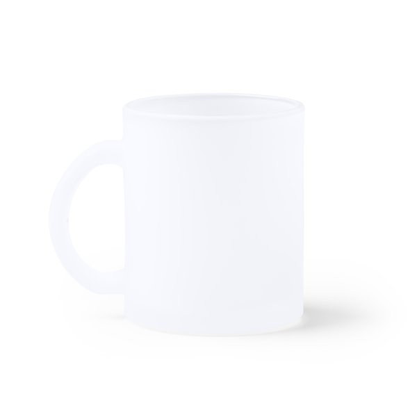 Claps 74300 - Satin Finish Glass Mug with Sublimation 350ml