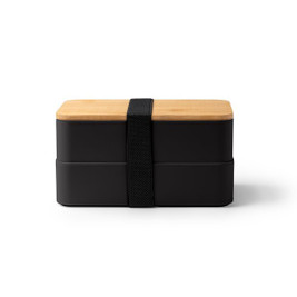 Claps 74301 - Bamboo Lid Lunch Box with Cutlery Set