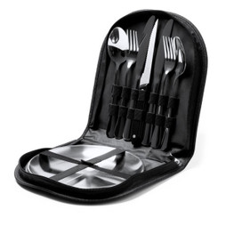 Claps 74343 - Stainless Steel Dining Set with RPET Case